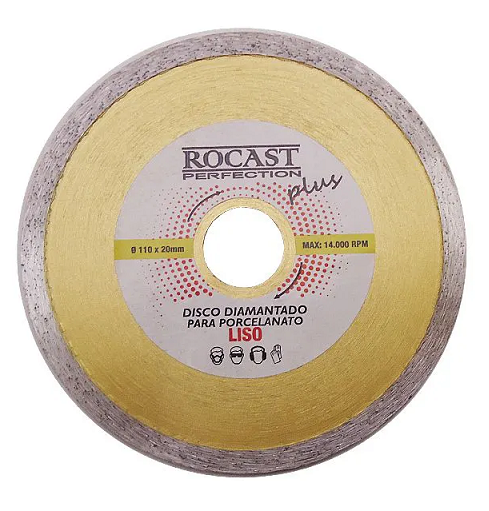 DISCO DIAMANTADO P/ PORCELANATO PLUS - ROCAST