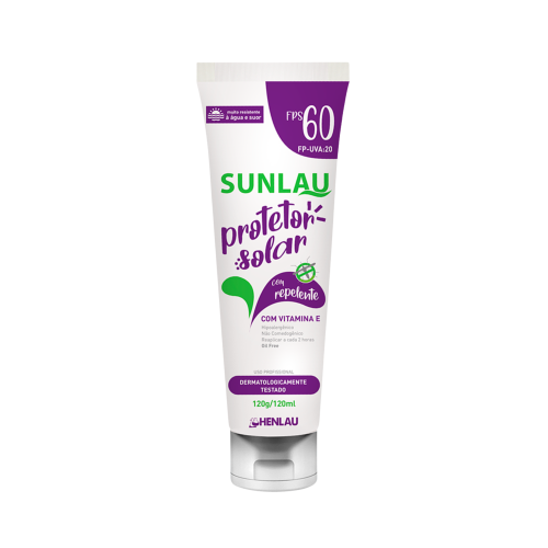 PROTETOR SOLAR FPS 60 COM REPELENTE 120ML, 1KG E 2KG