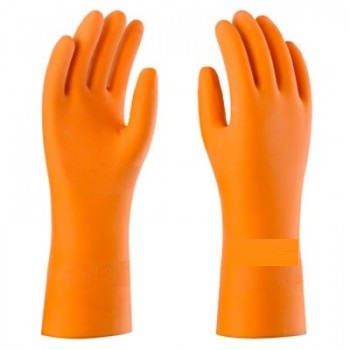 LUVA DE LÁTEX LARANJA 