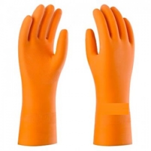 LUVA DE LÁTEX LARANJA 